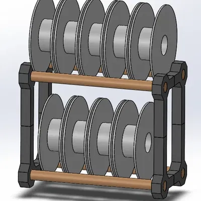 Giá đỡ cuộn filament cho máy in 3D tối ưu hóa không gian