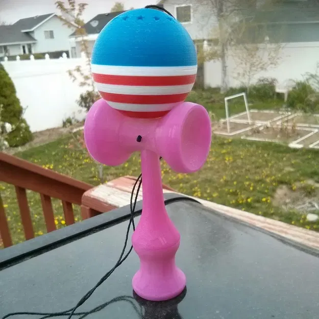 Kendama 3D phong cách Mỹ với họa tiết cờ tổ quốc - Image 1