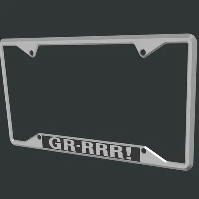 Khung biển số GTO GR-RRR! cho xe hơi