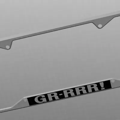 Khung biển số GTO GR-RRR! cho xe hơi