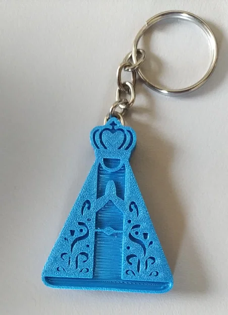 Chaveiro Đức Mẹ Aparecida - Mô hình in 3D đầu tiên - Image 1