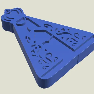 Chaveiro Đức Mẹ Aparecida - Mô hình in 3D đầu tiên