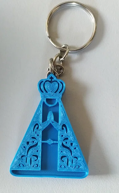 Chaveiro Đức Mẹ Aparecida - Mô hình in 3D đầu tiên - Image 3