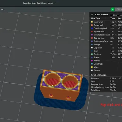 Giá đỡ ống phun cho bình xịt với nam châm nhúng 6x3mm