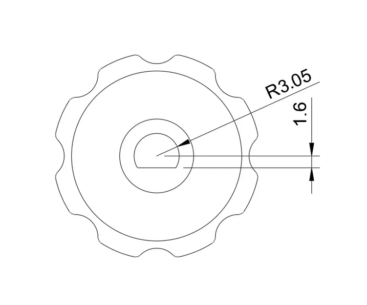 Núm điều chỉnh âm lượng thay thế cho Yamaha CRX-040 - Image 3