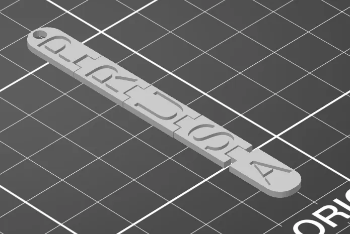 Móc khóa linh hoạt Prusa in sẵn trong một lần in - Image 1