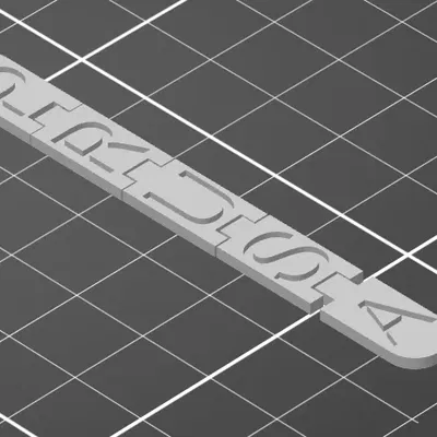 Móc khóa linh hoạt Prusa in sẵn trong một lần in