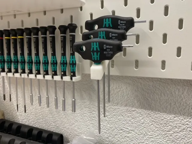 Giá đỡ Skadis cho ba tuốc-nơ-vít Wera 454 T-handle Hex-Plus - Image 1