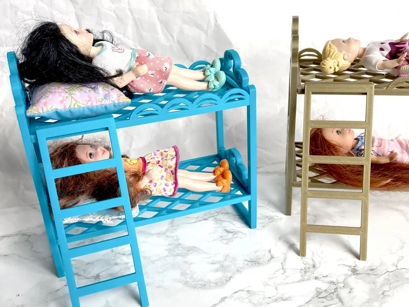 Giường tầng cho búp bê Barbie kích thước Chelsea - Image 1