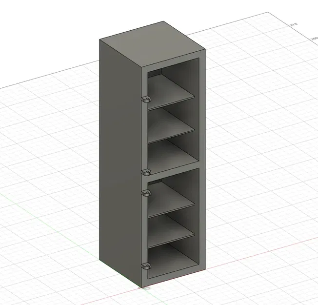 Tủ lạnh hai cánh tỷ lệ 1:12 cho nhà búp bê - Image 2