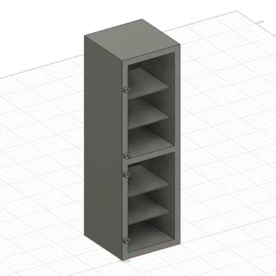 Tủ lạnh hai cánh tỷ lệ 1:12 cho nhà búp bê