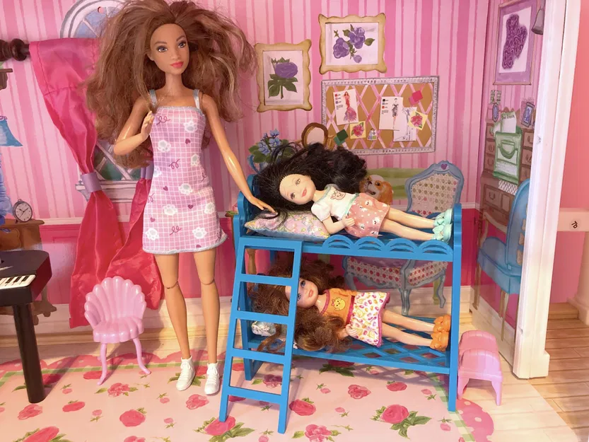 Giường tầng cho búp bê Barbie kích thước Chelsea - Image 2