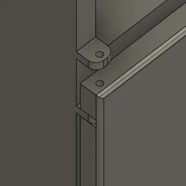 Tủ lạnh hai cánh tỷ lệ 1:12 cho nhà búp bê