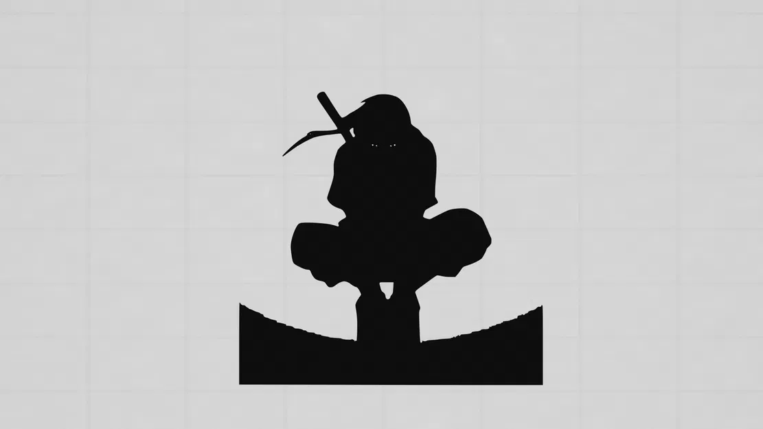 Ninja ẩn nấp trong bóng tối nghệ thuật tường - Image 1