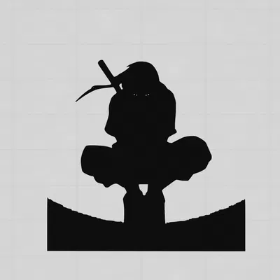 Ninja ẩn nấp trong bóng tối nghệ thuật tường