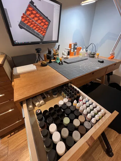 Giá đỡ chai sơn mini và chai lớn trong ngăn kéo - Image 4