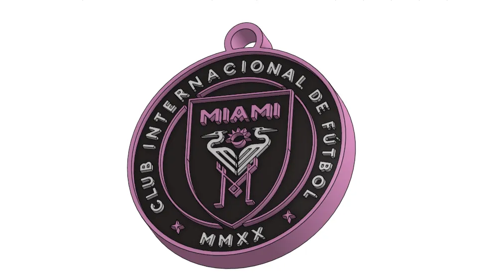 Móc khóa logo Inter Miami CF độc đáo và phong cách - Image 1