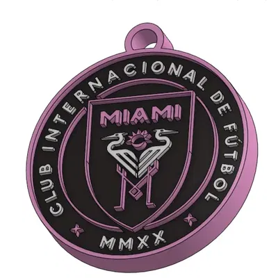 Móc khóa logo Inter Miami CF độc đáo và phong cách