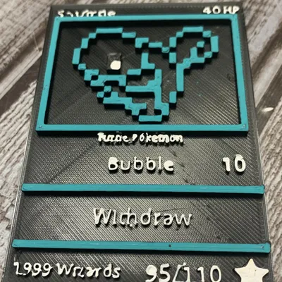 Nhân vật Pokemon khởi đầu pixel hóa