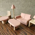 Bộ đồ nội thất dễ thương cho nhà búp bê gồm 7 món - Thumbnail 1
