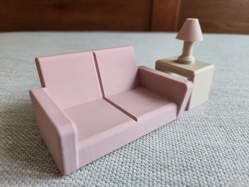 Bộ đồ nội thất dễ thương cho nhà búp bê gồm 7 món - Image 5