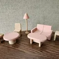 Bộ đồ nội thất dễ thương cho nhà búp bê gồm 7 món - Thumbnail 12