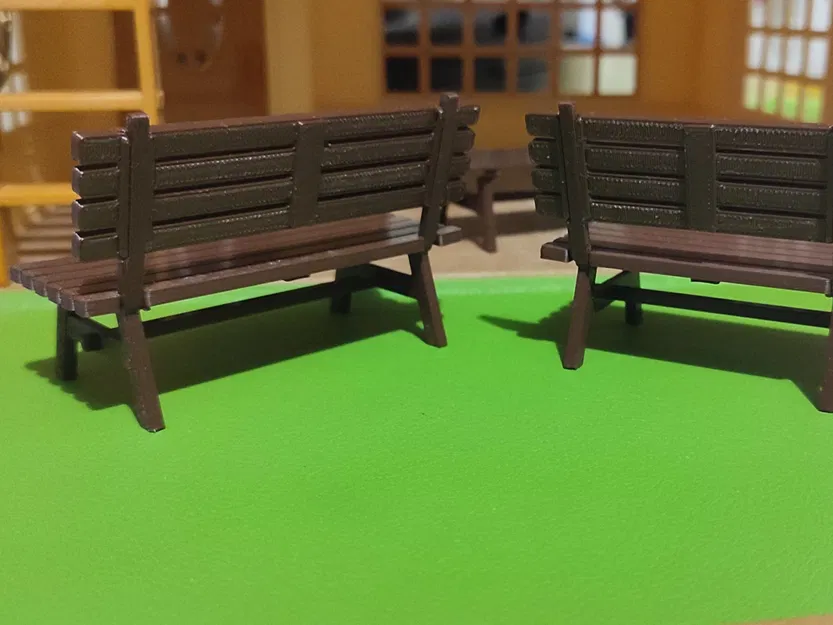 Ghế băng có tựa cho đồ chơi gia đình Sylvanian - Image 3