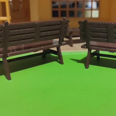 Ghế băng có tựa cho đồ chơi gia đình Sylvanian