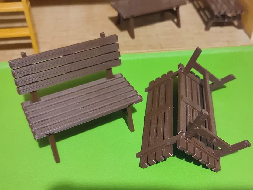 Ghế băng có tựa cho đồ chơi gia đình Sylvanian - Image 5