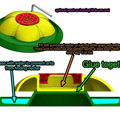 Máy cho ăn néctar cho chim ruồi và bướm ngoài trời