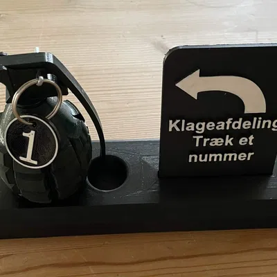 Klage afdeling - Thiết bị lấy số tự động