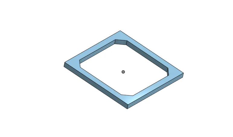 Giá đỡ thân máy bay hình vuông phong cách Experimental Airlines - 2.5in - Image 1