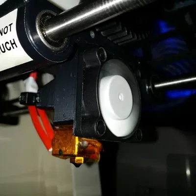 Vỏ quạt 40mm E3D V5 kiểu thấp với khóa zip tie