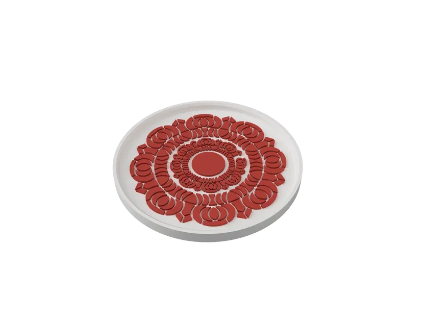 Đế lót ly hoa sen trắng và hoa sen đỏ - Image 3