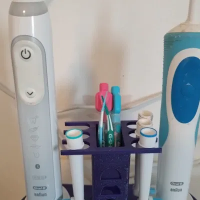 Giá đỡ bàn chải đánh răng điện Braun Oral B cho 2 đầu bàn ch...