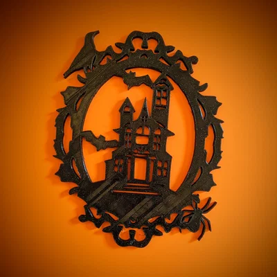 Vòng hoa ma ám trang trí Halloween