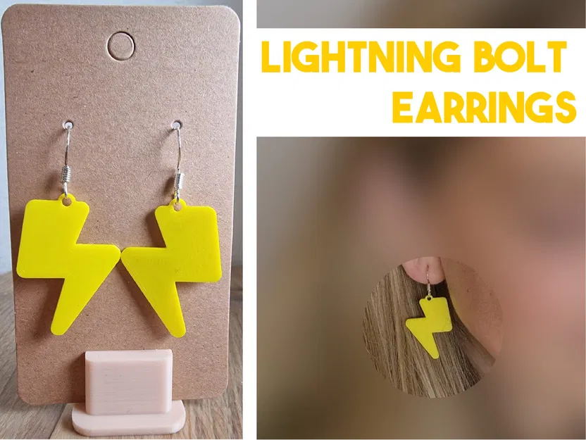 Bông tai hình tia sét độc đáo và thời trang - Image 1