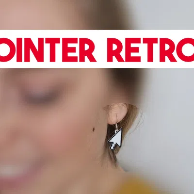 Bông tai hình con trỏ máy tính độc đáo