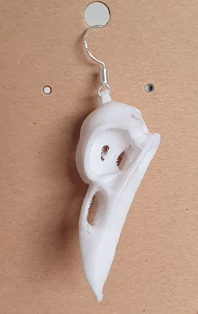 Bông tai và mặt dây chuyền đầu quạ cho Halloween - Image 4