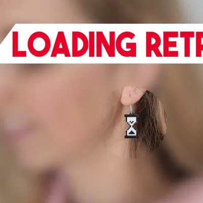 Bông tai hình con trỏ máy tính độc đáo