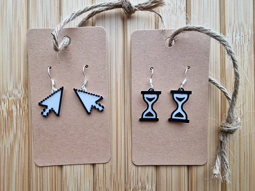 Bông tai hình con trỏ máy tính độc đáo - Image 6