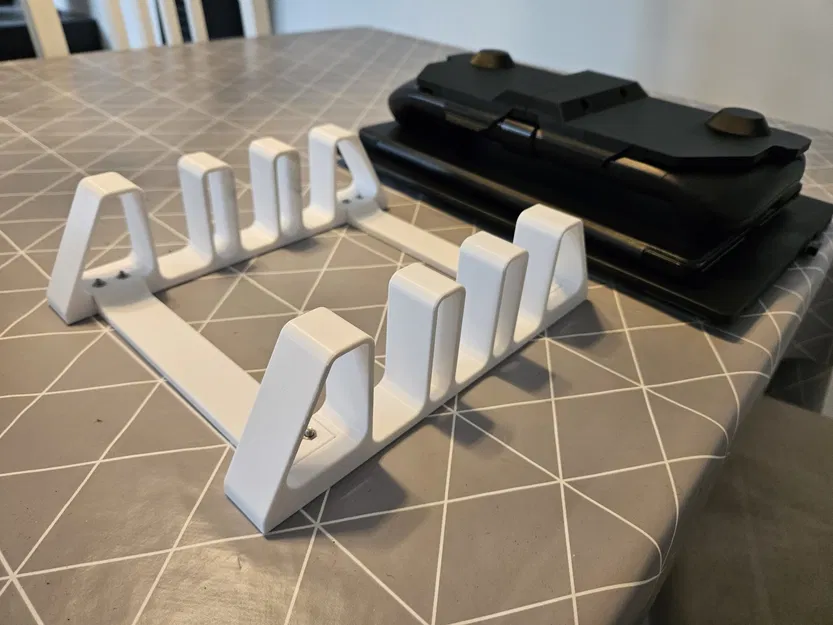 Giá đỡ đứng cho laptop và máy tính bảng với 3 khe cắm - Image 2