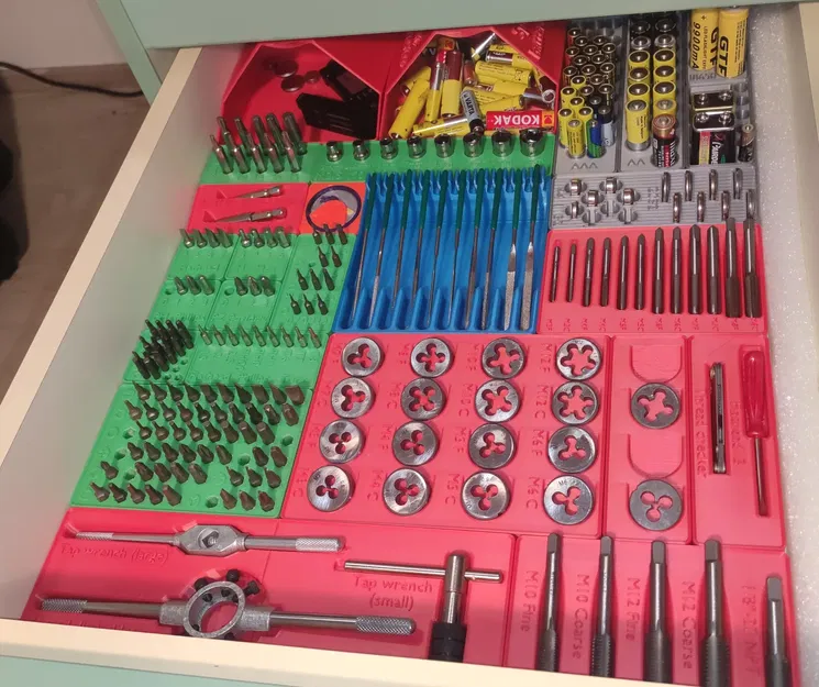 Bộ ngăn kéo Gridfinity tùy chỉnh cho công cụ - Image 1