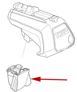 Nắp che thay thế cho thanh ray nâng Thule Evo 1500052986 - Image 2