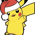 Pikachu đội mũ ông già Noel nhiều màu sắc từ HueForge - Thumbnail 1
