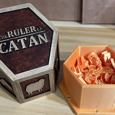 Bình chứa huy chương Catan với đáy nam châm