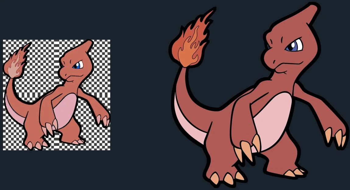 Mô hình Charmeleon đa sắc màu từ HueForge - Image 2