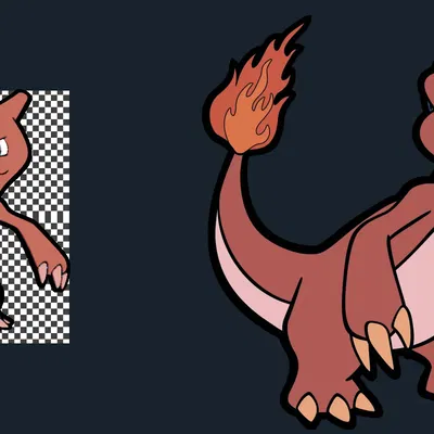 Mô hình Charmeleon đa sắc màu từ HueForge