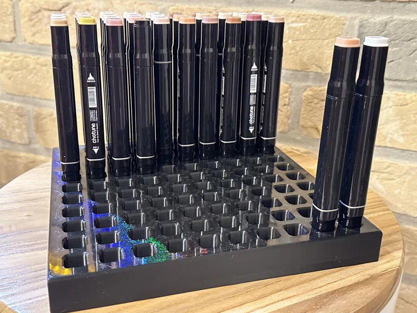 Bảng lưu trữ bút alcohol cho 100 bút với nắp vuông - Image 2