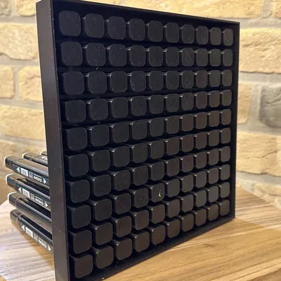 Bảng lưu trữ bút alcohol cho 100 bút với nắp vuông